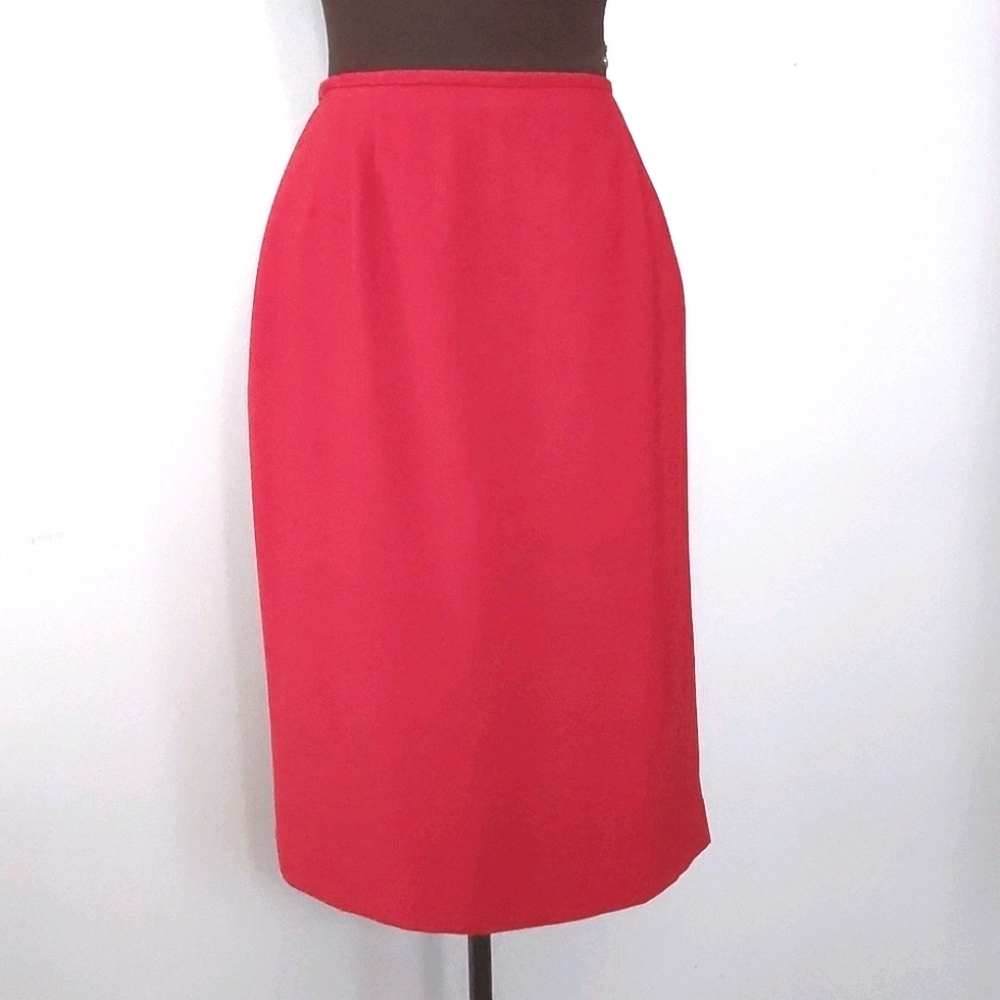 Vintage Red Pencil Skirt size 12